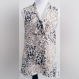 Leopard Bow Top